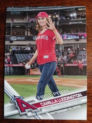 2017 Topps First Pitch #FP-37 Camilla Luddington Los Angeles Angels